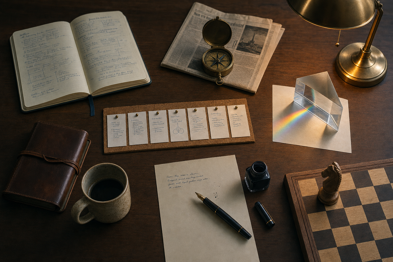 A founder’s workbench — six tools of a brand brain in one constellation